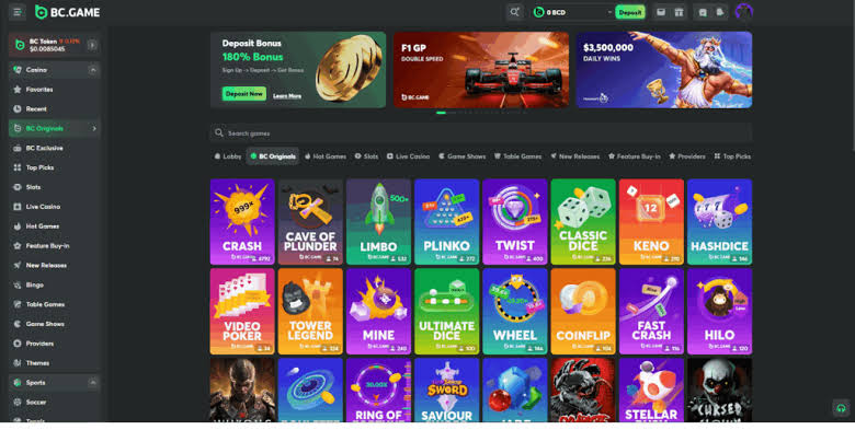 Unleash the Fun of Crypto Gaming at BC.Game